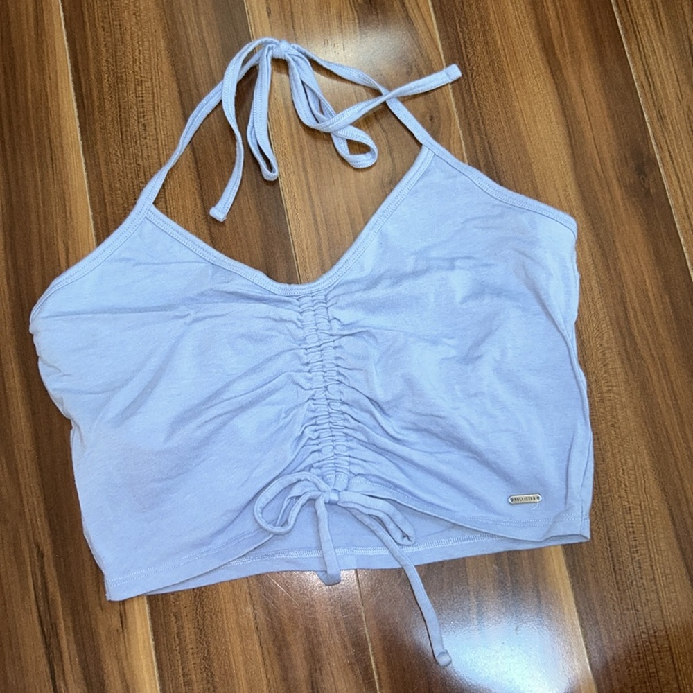Small Hollister Crop halter top 95% cotton